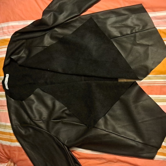 Black Faux Leather Jacket - Picture 2 of 5